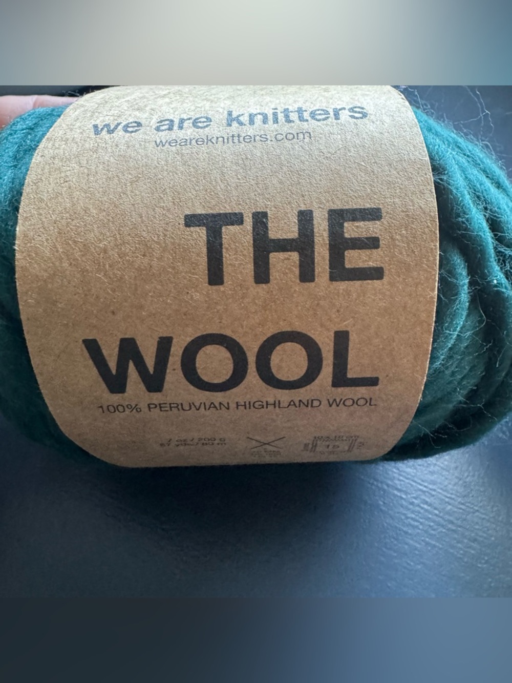 We are Knitters - The Wool - 100% Peruvian Highland Wool Yarn - Forest Green
